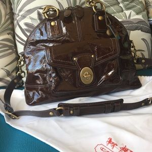 Coach Francine Patent Leather Bag